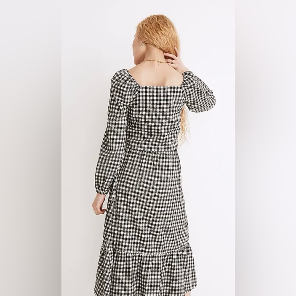 Madewell Gingham Set - Crop Top and Midi Skirt size S